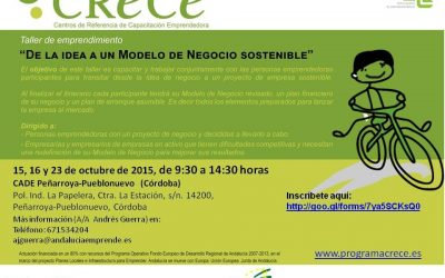 Taller de Emprendimiento «DE LA IDEA A UN MODELO DE NEGOCIO SOSTENIBLE»