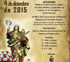 4 diciembre. SANTA BÁRBARA.PROCESIÓN Y CONCURSO DE ENTIBADORES