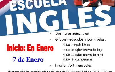 ESCUELA DE IDIOMAS DE PEÑARROYA-PUEBLONUEVO. inicio de las clases día 7 de enero