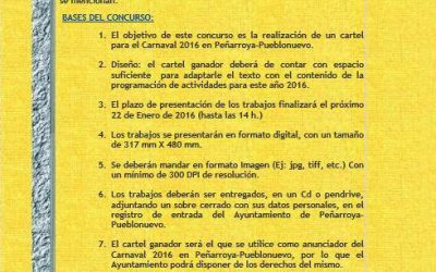 VI Concurso de selección de cartel de carnaval 2016  en Peñarroya-Pueblonuevo