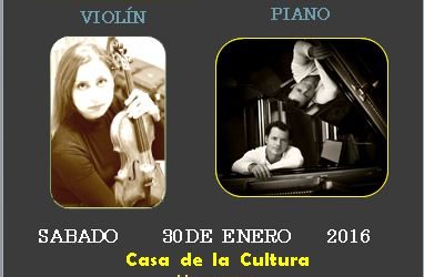 Concierto Benéfico Violín y Piano.