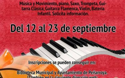 ESCUELA DE MÚSICA. PLAZO PARA MATRICULACIONES