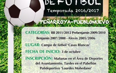 ESCUELA MUNICIPAL DE FÚTBOL TEMPORADA 2016-2017.