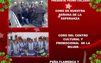 ZAMBOMBA NAVIDEÑA. 21 DICIEMBRE A LAS 18 HORAS.PLAZA SANTA BÁRBARA. CORO DE NUESTRA SEÑORA DE LA ESPERANZA , CORO DEL CENTRO CULTURAL PROMOCIONAL DE LA MUJER Y PEÑA FLAMENCA LITERARIA PEÑARRIBLENSE