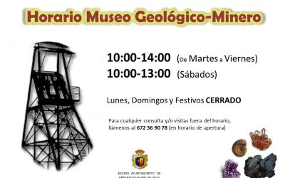 HORARIOS Y TARIFAS MUSEO GEOLÓGICO MINERO