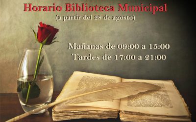 Nuevo Horario de la Biblioteca Municipal