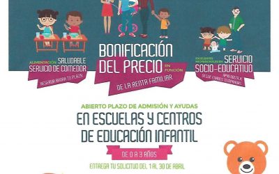 Abierto plazo de escolarización Escuela Infantil «El Cerro»