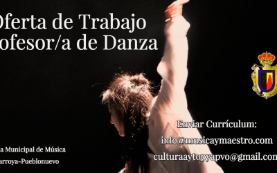 Se necesita Profesor/a de Danza para curso 2018/19.ESCUELA MUNICIPAL DE MÚSICA DE PEÑARROYA-PUEBLONUEVO