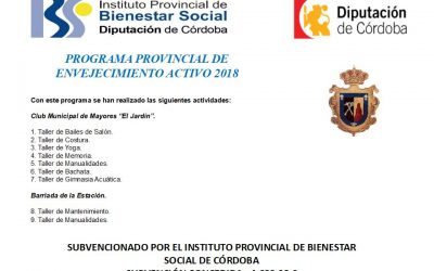 Programa Provincial de Envejecimiento Activo 2018