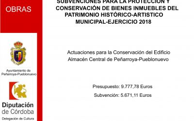 Convocatoria de Subvenciones para la Protección y Conservación de Bienes Inmuebles del Patrimonio Histórico-Artístico