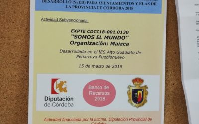 Convocatoria de Subvenciones del Banco de Recursos de Sensibilización y Educación para el Desarrollo (SyED) para Ayuntamientos y ELAS de la provincia de Córdoba