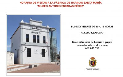 Horario de visitas Fábrica de Harinas Santa María ‘Museo Antonio Espadas Pérez’