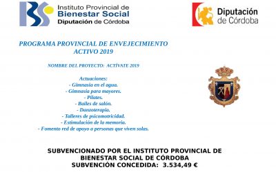 Programa Provincial de Envejecimiento Activo 2019