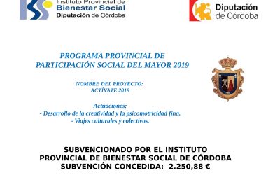 Programa Provincial de Participación Social del Mayor 2019