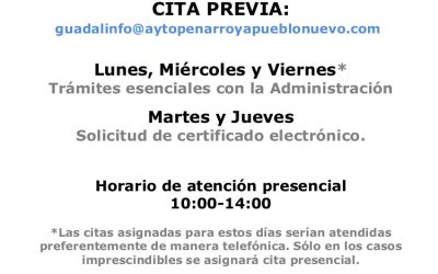 Reapertura Centro Guadalinfo CITA PREVIA