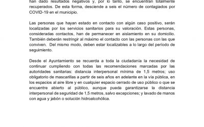 COMUNICADO EXCMO. AYTO. PEÑARROYA-PUEBLONUEVO SITUACIÓN COVID-19