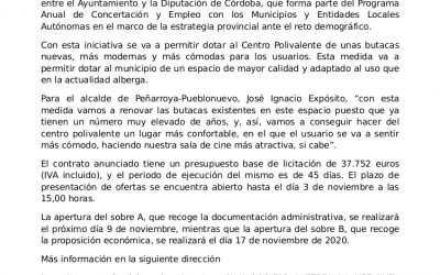 El Ayuntamiento va a Renovar las Butacas del Centro Polivalente