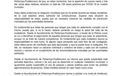 Actualidad Datos COVID-19  Peñarroya-Pueblonuevo