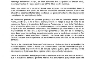 Datos COVID-19 Peñarroya-Pueblonuevo a día 13 de Enero 2021