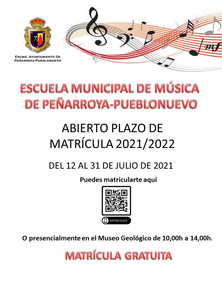 Matrícula escuela municipal de música