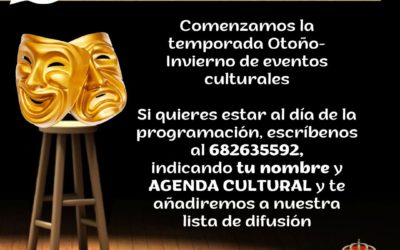 LISTA DE DIFUSIÓN AGENDA CULTURAL