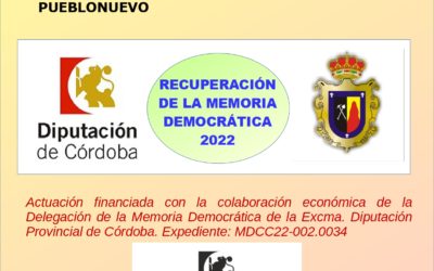 MEMORIA DEMOCRÁTICA, DIPUTACIÓN DE CÓRDOBA 2022