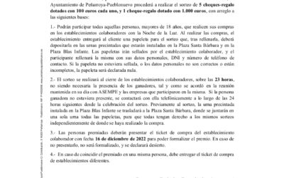 BASES PARTICIPATIVAS SORTEOS NOCHE DE LA LUZ 2022