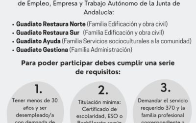 Se convocan 4 nuevos Programas de Empleo y Formación