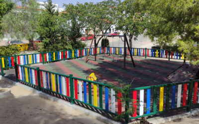 El parque infantil de la calle Gustavo Adolfo Bécquer estrena vallado perimetral