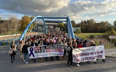 Más de 300 personas se dan cita en Peñarroya-Pueblonuevo en el acto comarcal contra la Violencia de Género