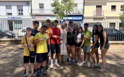 El parque Carbonífera acoge una nueva edición del concurso de petanca infantil