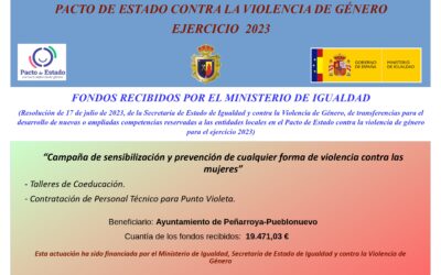 PACTO DE ESTADO CONTRA LA VIOLENCIA DE GÉNERO, EJERCICIO 2023